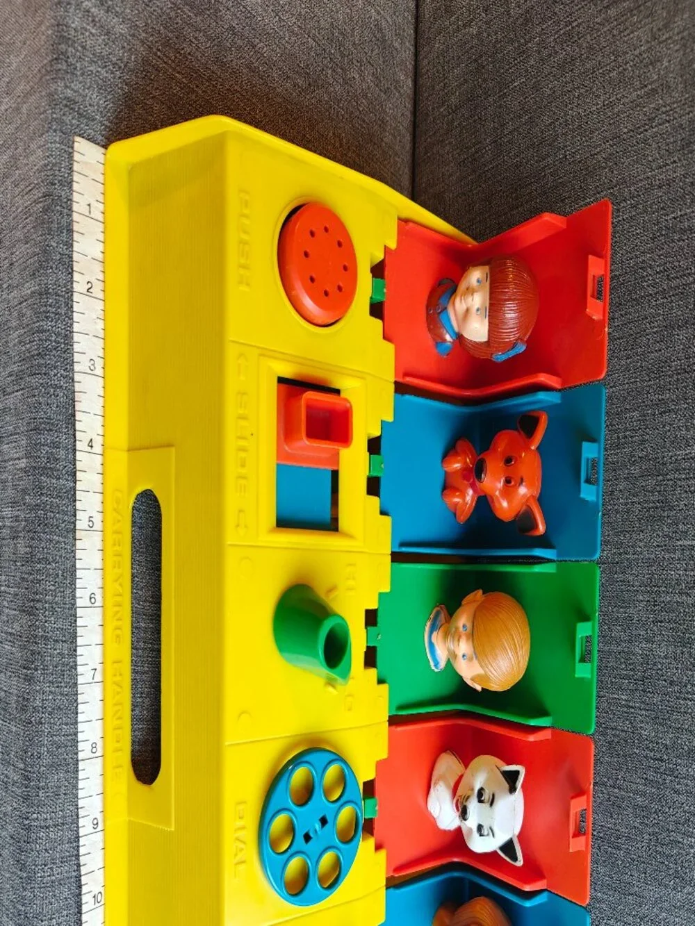 Vintage 1970s Kohner Busy Surprise Box Pop Up Activity Toy